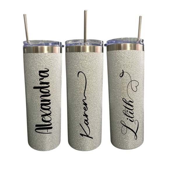 Personalized 20oz Glitter Sparkle Tumbler - Picture 9 of 12